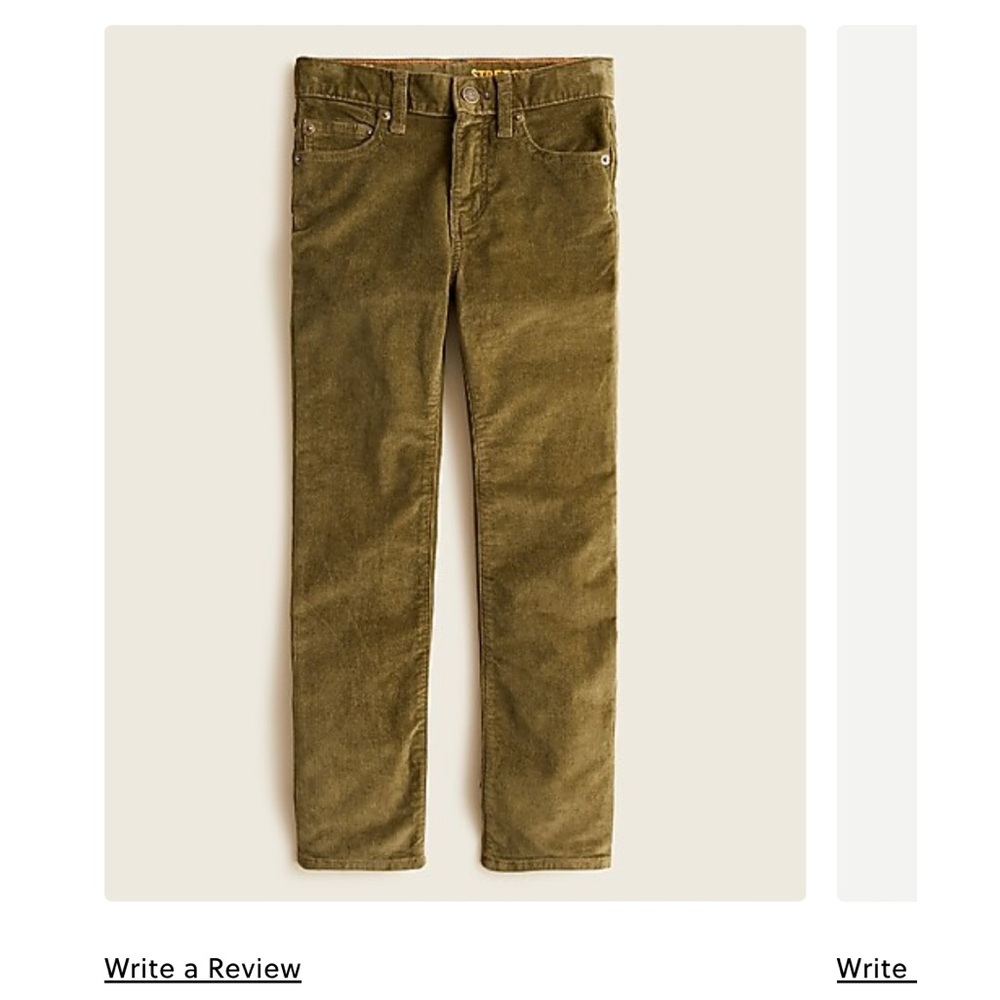 Euc jcrew baby corduroy stretch pants